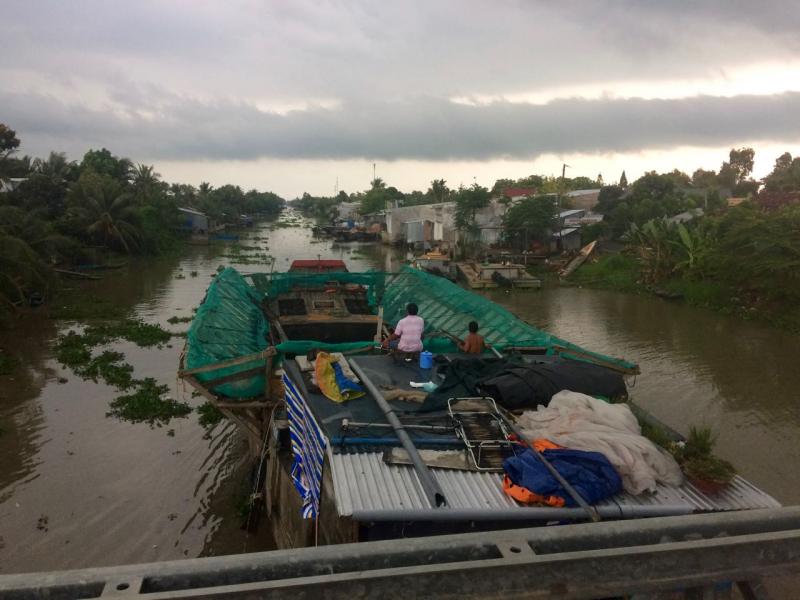 During her research, Sarah explores rivers and canals in Can Tho, Vietnam