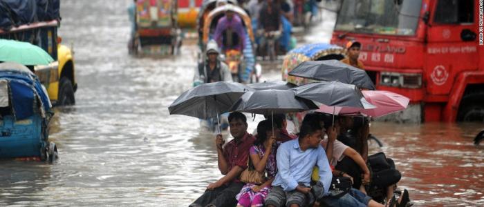 Bangladesh one of the most vulnerable city due to its exposure to threats such as flooding, storm surge, cyclones and landslides. (Photo: Tim Hume/CNN)